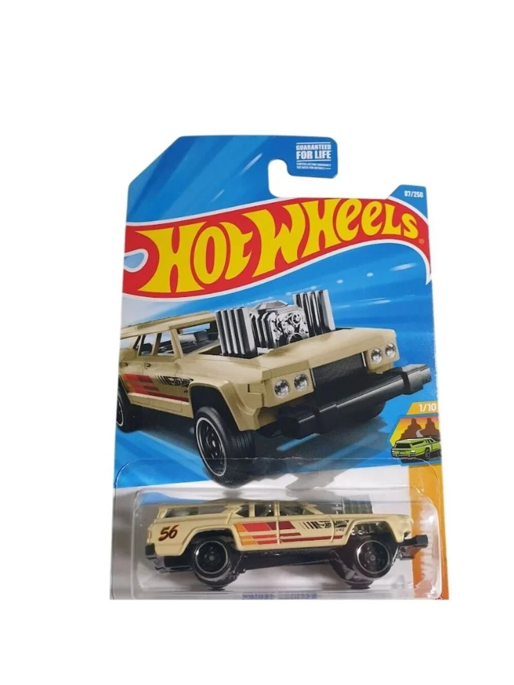Hot Wheels Cruise Bruiser Wagons 1/10 Beige Red Die Cast Collectible Mattel Edit